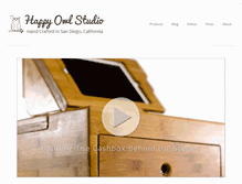 Tablet Screenshot of happyowlstudio.com